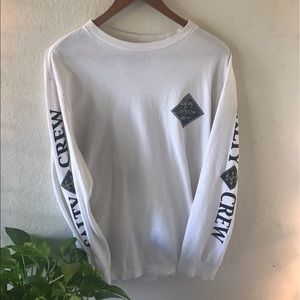 Long Sleeve Salty Crew white shirt sink swim